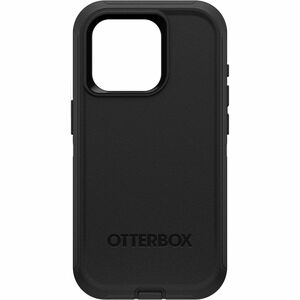 OtterBox Defender Rugged Carrying Case (Holster) Apple iPhone 15 Pro Smartphone - Black - Drop Resistant, Shock Absorbing,
