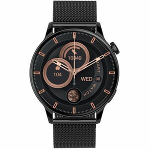 MaxCom FW58 Vanad Pro Smartwatch - Nero Body Color - Silicone, Metallo Band Material - Pedometro, Monitor battito cardiaco