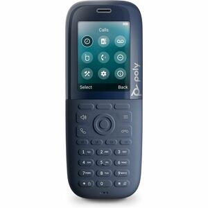 Poly Rove 30 Handset - Schwarz - Schnurlos - DECT - 6,1 cm (2,4 Zoll) Bildschirmgröße - Audio - Headset-Anschluss - 18 Stu