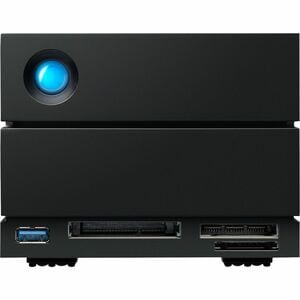 LaCie 2big Dock STLG48000400 2 x Total Bays DAS Storage System - 48 TB HDD - 48 TB Installed HDD Capacity - Thunderbolt 4 