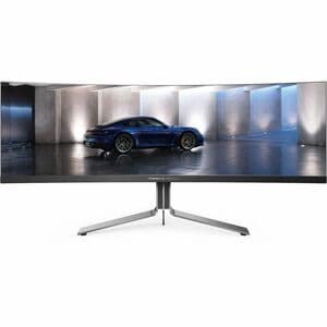AOC AGON PRO PD49 49" Aula Dual Quad HD (DQHD) Ecrã curvo Monitor OLED para jogos - 32:9 - Prata, preto texturizado - 124,