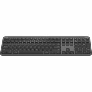 Logitech Signature Slim K950 键盘 - 实际大小 - 无线 连接 - A 型 USB 接口 - 英文 - 灰 - 蓝牙 - 5.1 - 10 m - 开始, 静音, 屏幕截图, 首页, 音量控制 热键 - Windo