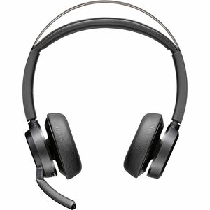 Poly Voyager Focus 2 有线/无线 入耳式, 头戴式 立体声 耳机 - 黑 - Microsoft Teams认证 - Google Assistant, Siri - 双声道 - 上耳式 - 5000 cm - 蓝牙 - 2