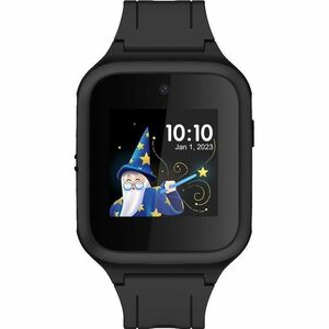 TCL MOVETIME MT40X Smartwatch - 45 mm Case Height - Kinder - Schwarz Body Color - Gummi Band Material - Wireless LAN - 4G 