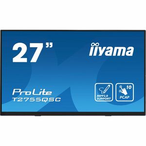 iiyama ProLite T2755QSC-B1 27 Zoll Klasse LED-Touchscreen-Monitor - 16:9 Format - 5 ms Reaktionszeit - 68,6 cm (27 Zoll) V