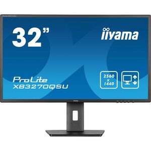 iiyama ProLite XB3270QSU-B1 32" Class WQHD LED Monitor - 16:9 - Matte Black - 80 cm (31.5") Viewable - In-plane Switching 
