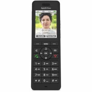 FRITZ! FRITZ!Fon X6 DECT 7 kHz Cordless Phone - Desktop - Black - 300 m Range - 1 x Handset - Speakerphone - Answering Mac