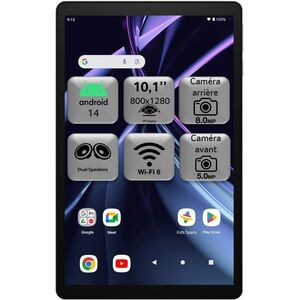 Acer Iconia Tab A10 A10-21 A10-21-A813 Tablet - 10.1" WXGA - Allwinner - 4 GB - 128 GB Storage - Android 14 - Silver - Oct