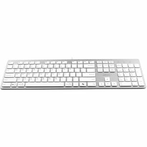 Adesso EasyTouch AKB-730UW Keyboard - Full-size - Cable Connectivity - USB Type C Interface - English (UK) - White - Sciss