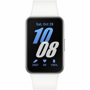 Samsung Galaxy Fit3 SM-R390 Smart Watch - Rectangular Case Shape - 40 mm Case Height - Unisex - Silver, Prism Crush White 