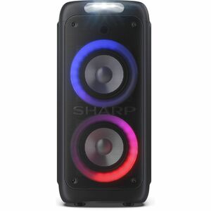 Sharp XParty Street Beat PS-949 Tragbar Bluetooth Lautsprechersystem - 132 W RMS - Schwarz - Aufladbarer Akku - USB