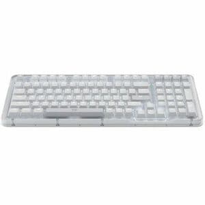 Logitech Amber K98M 键盘 - 无线 连接 - A 型 USB 接口 - 英文 - 珍珠白 - 机械 按键开关 - Bluetooth/RF - 2.40 GHz - 98 Key(s) - Windows 10, Windo
