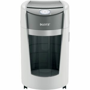Leitz IQ OptiMax Paper Shredder - Continuous Shredder - Micro Cut - 10 Per Pass - for shredding Staples, Paper - 2 mm x 15
