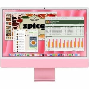 Apple iMac MWUG3CH/A 一体机 - Apple - 16 GB - 256 GB SSD - 61 cm (24") 4.5K - 台式机 - 粉 - Apple M4 芯片 - 4480 x 2520 - Apple 八核（