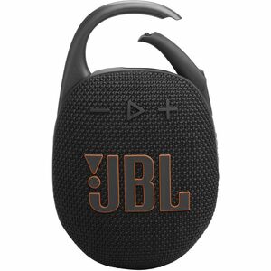 JBL Clip 5 Portable Bluetooth Speaker System - 7 W RMS - Funky Black - 95 Hz to 20 kHz - Battery Rechargeable - 1
