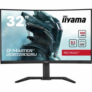iiyama G-MASTER Red Eagle Curved GCB3280QSU-B2 32" Class WQHD Curved Screen Gaming LED Monitor - 16:9 - Matte Black - 80 c