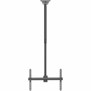 Neomounts Ceiling Mount for TV - Black - Height Adjustable - 1 Display(s) Supported - 94 cm to 177.8 cm (70") Screen Suppo