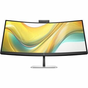 HP 534pm 34" Class Webcam UW-QHD Curved Screen LED Monitor - 21:9 - Jet Black - 86.4 cm (34") Viewable - Vertical Alignmen
