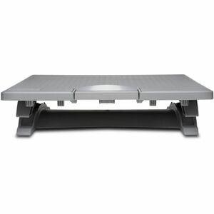 Kensington SoleMate Pro Footrest - Grey - 1 Box - 90 mm - 120 mm Adjustable Height - 18° Tilt - Fabric, Acrylonitrile Buta
