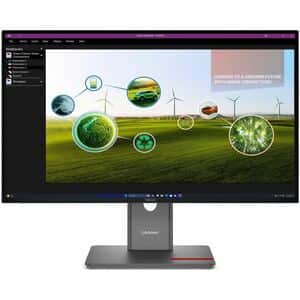 Lenovo ThinkVision P27Q-40 27" Class WQHD LED Monitor - 16:9 - Eclipse Black - 68.6 cm (27") Viewable - In-plane Switching
