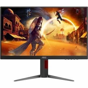 AOC 24G4HA 24" Aula Full HD Monitor LED para jogos - 16:9 - Preto, Vermelho - 60,5 cm (23,8") Viewable - Fast IPS - WLED L
