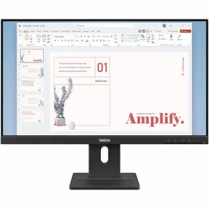 Lenovo ThinkVision E24-40 24" Class Full HD LED Monitor - 16:9 - Raven Black - 60.5 cm (23.8") Viewable - In-plane Switchi