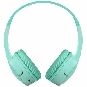 Belkin SOUNDFORM Mini Wired/Wireless On-ear, Over-the-head Stereo Headset - Mint - Binaural - Circumaural - Bluetooth - Mi
