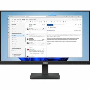 Lenovo ThinkVision S24-4e 24" Class Full HD LED Monitor - 16:9 - Raven Black - 60.5 cm (23.8") Viewable - In-plane Switchi