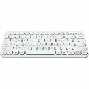 Asus Marshmallow KW100-IW-CP Keyboard - Compact - Wireless Connectivity - Iridescent White - Scissors Keyswitch - Bluetoot