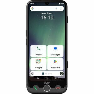 Doro Aurora A30 DSB-0560 128 GB Smartphone - 15,5 cm (6,1 Zoll) LCD 1560 x 720 - Octa-Core 2 GHz - 6 GB RAM - Android 14 -