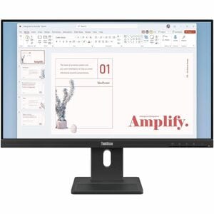 Lenovo ThinkVision E24-40 24 Zoll Klasse Full HD LED-Monitor - 16:9 Format - Schwarz - 60,5 cm (23,8 Zoll) Viewable - IPS-