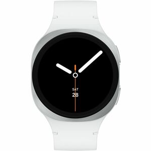 Samsung Galaxy Watch8 SM-L335F Smart Watch - 46 mm Case Height - 43.70 mm Case Width - Silver Case Color - White Band Colo