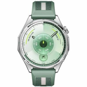 Huawei WATCH GT 6 Smart Watch - Round Case Shape - 46 mm Case Height - 46 mm Case Width - Purple Body Color - Green Band C