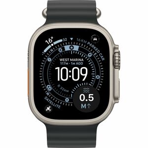 Apple Watch Ultra 3 Smart Watch - 49 mm Case Height - 44 mm Case Width - Black Case Color - Black Band Color - Titanium Ca