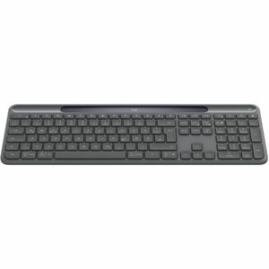 Logitech Signature Slim Solar+ K980 Keyboard - Full-size - Wireless Connectivity - USB Type C Interface - German - QWERTY 