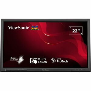 Moniteur LED à écran tactile ViewSonic TD2223 22" Classe - 16:9 6,50 ms - 54,6 cm (21,5") Viewable - Infrarouge - 10Point(