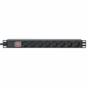 Intellinet PDU - CEE 7/7 (SCHUKO) - 8 x Schuko CEE 7/3 - 16 A - 230 V AC Input - Overload Protection, Double Pole - 1U - 2
