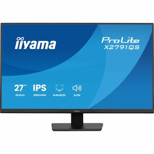 iiyama ProLite X2791QS-B1 27" Class WQHD LED Monitor - 16:9 - Matte Black - 68.6 cm (27") Viewable - In-plane Switching (I