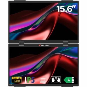 Verbatim 16" Class Full HD LCD Monitor - 16:9 - 15.6" Viewable - In-plane Switching (IPS) Technology - 1920 x 1080 - 250 c