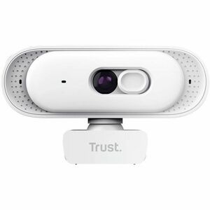 Webcam Trust - 30 fps - Blanc - USB 2.0 Type A/USB 2.0 Type C - Vidéo 2560 x 1440 - Focale fixe - 76° Angle - Fixation pou