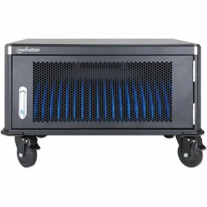 Laptop Charging Cabinet Desktop via AC Adapter (EU) 20-bay, Install device's AC Adapter (power cables) into unit, Suitable
