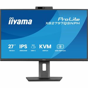 iiyama ProLite XB2797QSNPH-B1 27" Class Webcam WQHD LED Monitor - 16:9 - Matte Black - 68.6 cm (27") Viewable - In-plane S