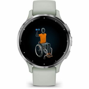 Garmin Venu 3S Smart Watch - Sage Gray Body Color - Phone, Speaker, Text Messaging - Sleep Quality, Stress - GPS - 240 Hou
