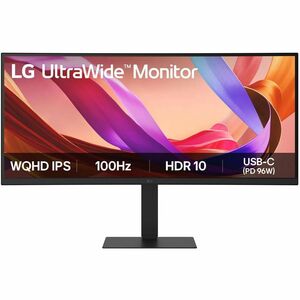 LG Ultrawide 34U650A-B 34" Class UW-QHD Curved Screen LCD Monitor - 21:9 - Black - 86.4 cm (34") Viewable - In-plane Switc