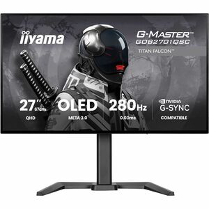 iiyama G-MASTER Titan Falcon GOB2701QSC-B1 27" Class WQHD Gaming OLED Monitor - 16:9 - Black - 68.6 cm (27") Viewable - ME