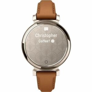 Garmin Lily 2 Classic Smartwatch - 35,40 mm Case Height - 35,40 mm Case Width - Oro Colore del Case - Tan Colore cinturino