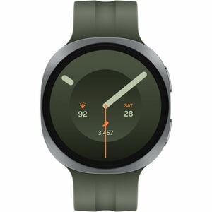 Samsung Galaxy Watch9 SM-L350 Smartwatch - 46 mm Case Height - 43,70 mm Case Width - Silber Body Color - Oliv Band Color -