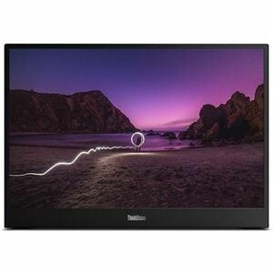 Lenovo ThinkVision M16 16" Class WUXGA LED Monitor - 16:10 - Eclipse Black - 16" Viewable - In-plane Switching (IPS) Techn