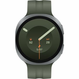 Samsung Galaxy Watch9 SM-L350 Smart Watch - 46 mm Case Height - 43.70 mm Case Width - Silver Body Color - Olive Band Color