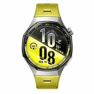 Huawei WATCH GT 7 Pro Smart Watch - Yellow Band Color - Titanium Alloy Case Material - Fluoroelastomer Band Material - Acc